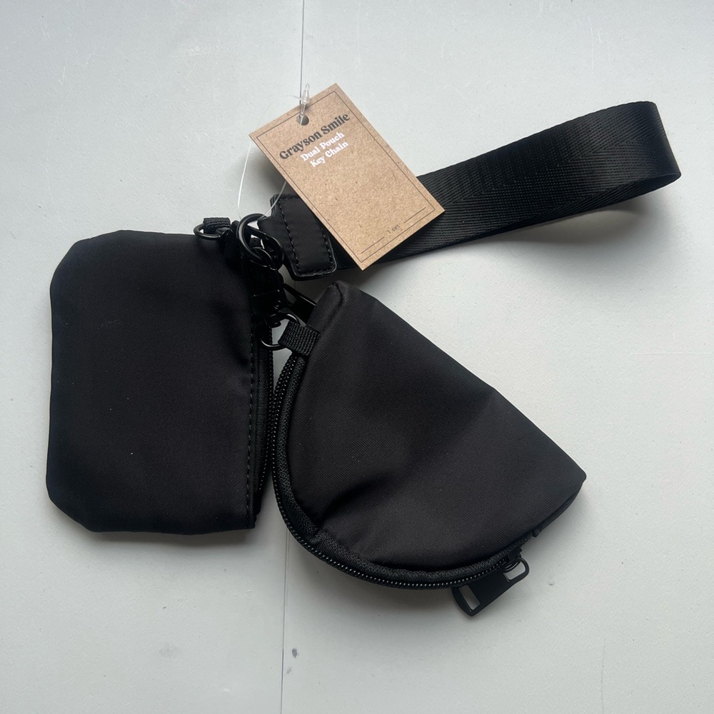 Grayson Smile Dual Pouch Key Chain